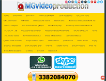 Tablet Screenshot of mgvideoproduction.it